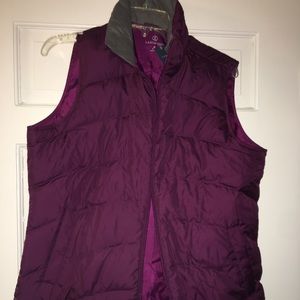 Purple lands end vest